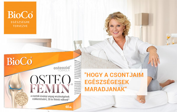 BioCo Osteofemin Hegyi Barbara ajánlásával BioCo Osteofemin Hegyi Barbara ajánlásával