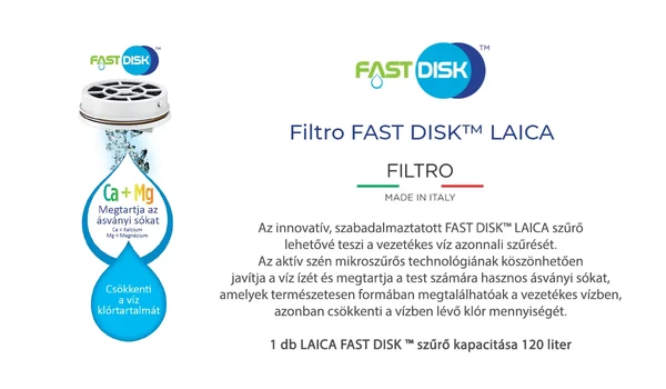 myLAICA rozsdamentes, FAST DISK rendszerű vízszűrő kulacs pánttal myLAICA rozsdamentes, FAST DISK rendszerű vízszűrő kulacs pánttal