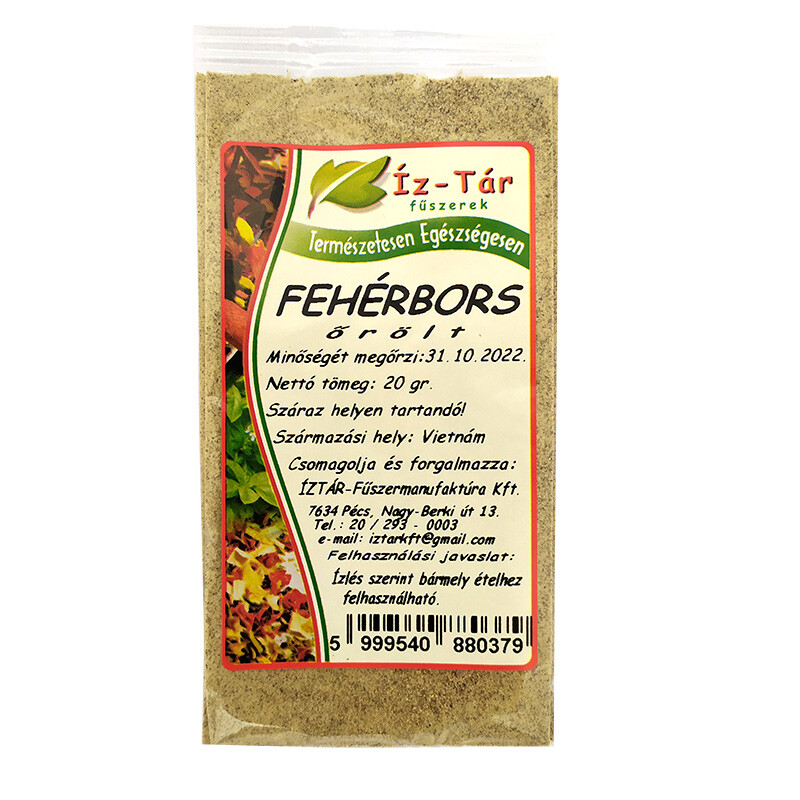 Íz Tár fehérbors őrölt 20g
