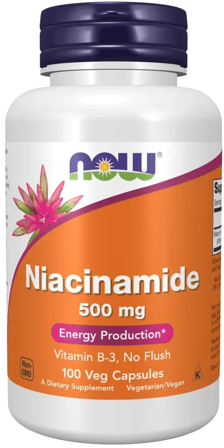 NOW Niacinamide (B3-vitamin) 500mg 100db