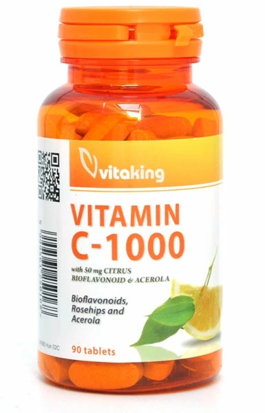 1000mg C-Vitamin Bioflavonoid Csipke., Acerola 90db (Vitaking)