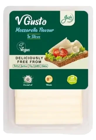 Gusto Vegan Mozzarella ízű szeletelt 140g