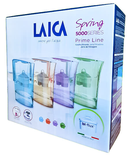 Laica Prime Line mentazöld vízszűrő kancsó elektronikus kijelzővel + 1db bi-flux szűrőbetét