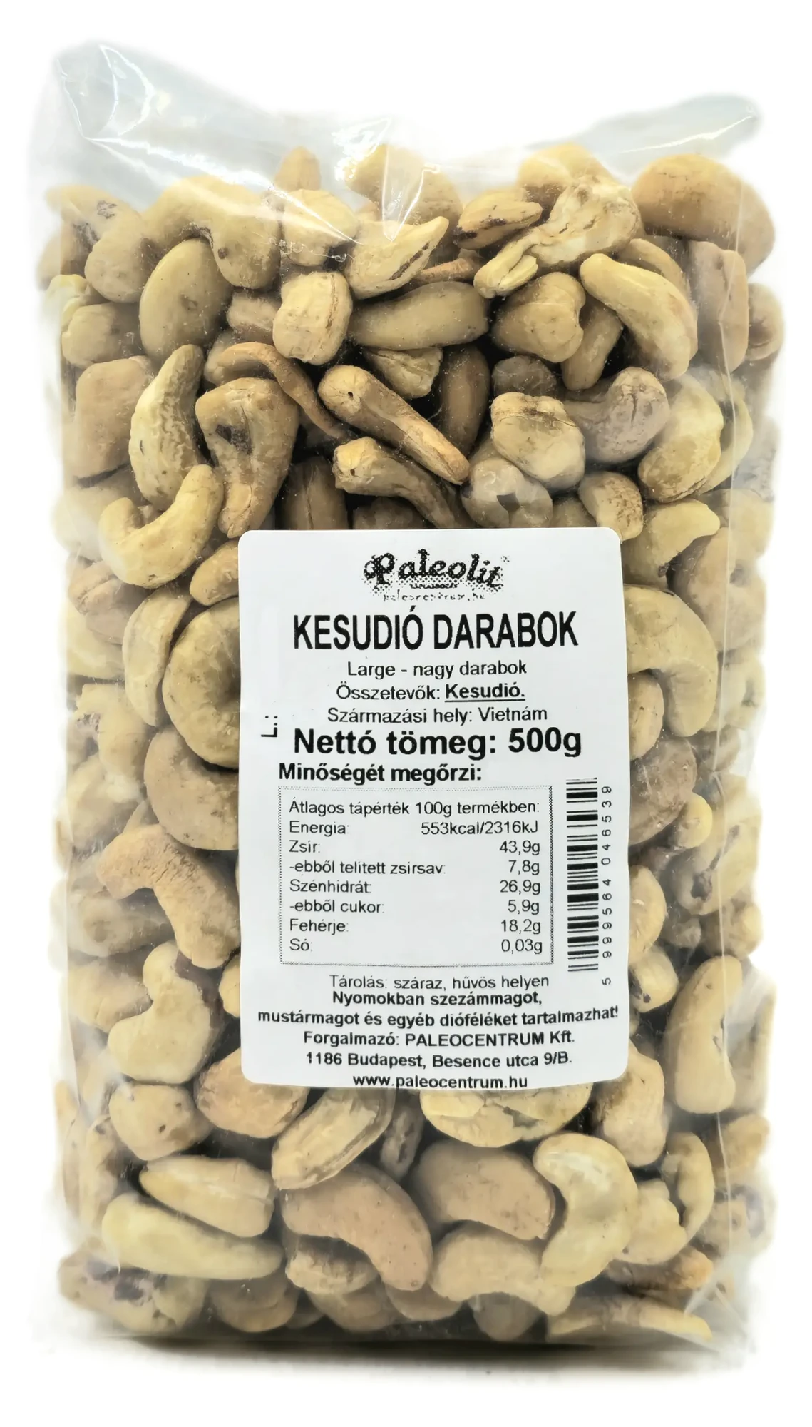 Paleolit Kesudió Darabok 500 g