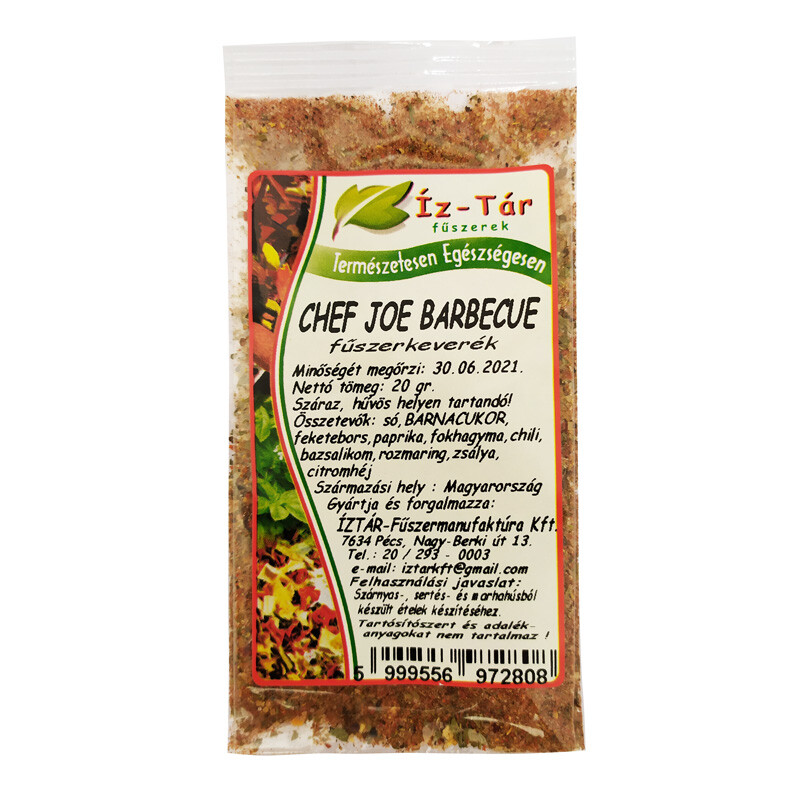 Íz Tár Chef Joe Barbecue fűszerkeverék 20g