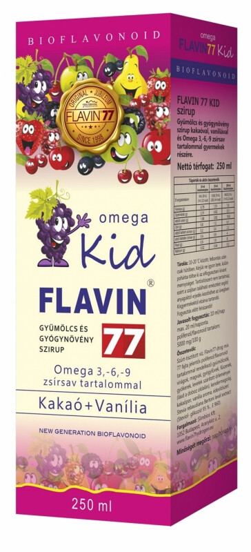 Flavin 77 Omega Kid szirup 250 ml (pink)