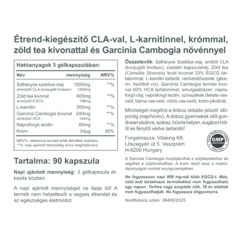 Vitaking Fat Burner 90db