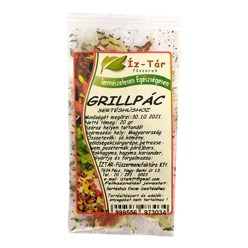 Íz Tár grillpác sertéshúshoz 20g