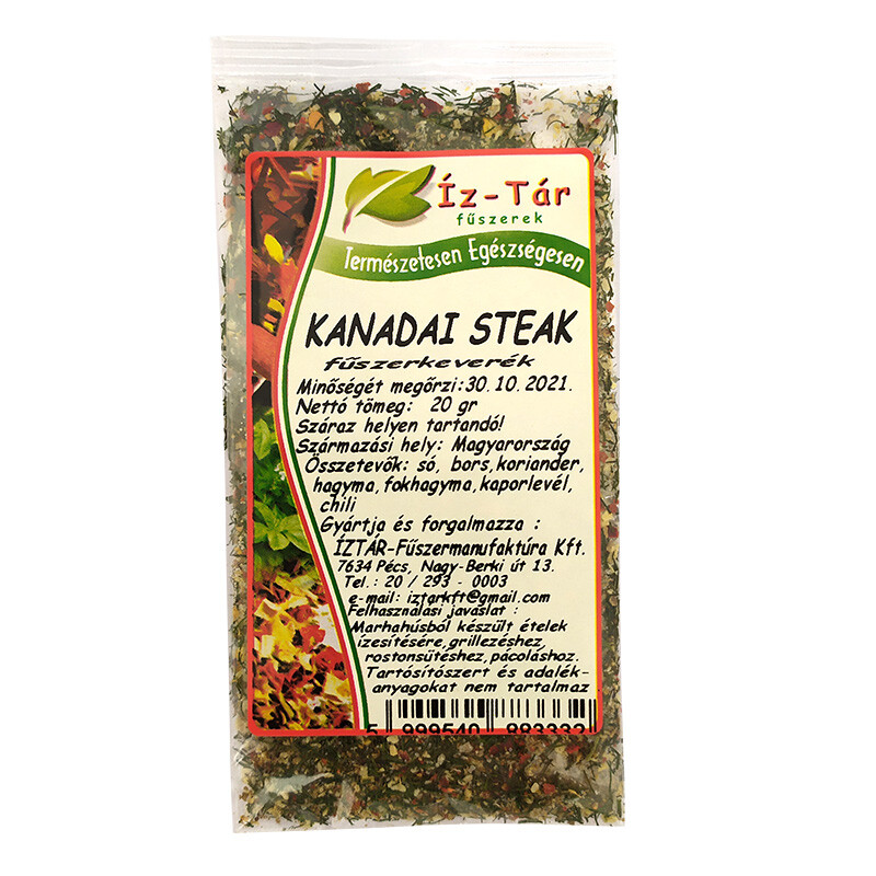 Íz Tár kanadai steak fűszerkeverék 20g