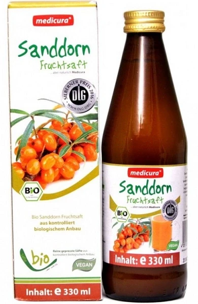 Medicura Homoktövis 100% Bio gyümölcslé 330ml