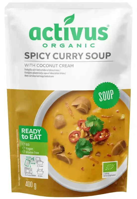 ACTIVUS BIO FŰSZERES CURRY KRÉMLEVES 400 G