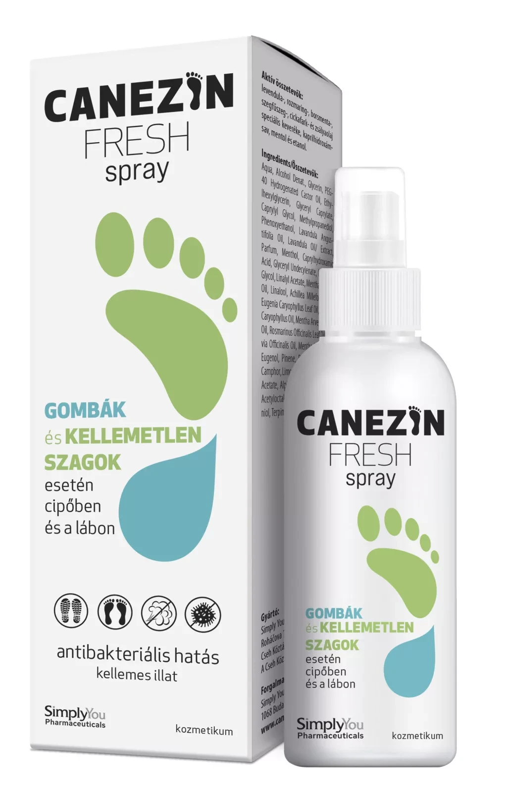 Canezin Fresh Láb és Cipőspray 100ml