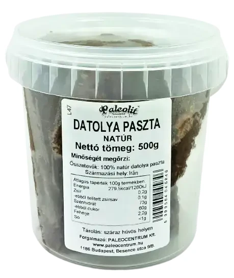 Paleolit Datolya paszta natúr 500g (100% datolya)