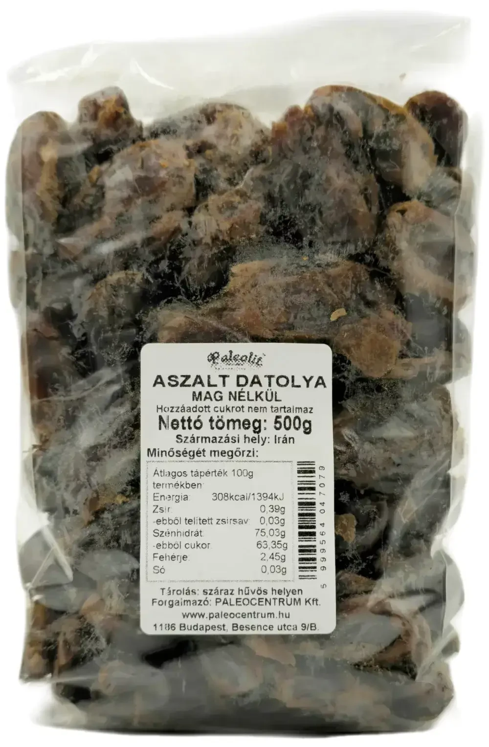 Aszalt datolya mag nélkül 500g Paleolit