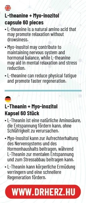 Dr. Herz L-teanin + Inozitol Kapszula 60 db