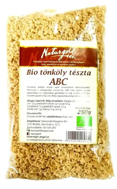 Natur Gold Bio tönköly tészta ABC 250g