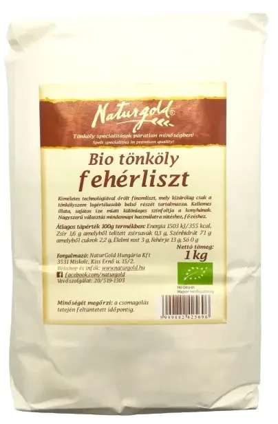 Naturgold Bio tönköly fehérliszt 1kg