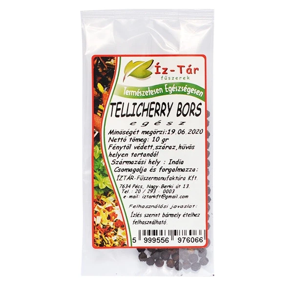 Íz Tár feketebors-tellicherrybors egész 10g