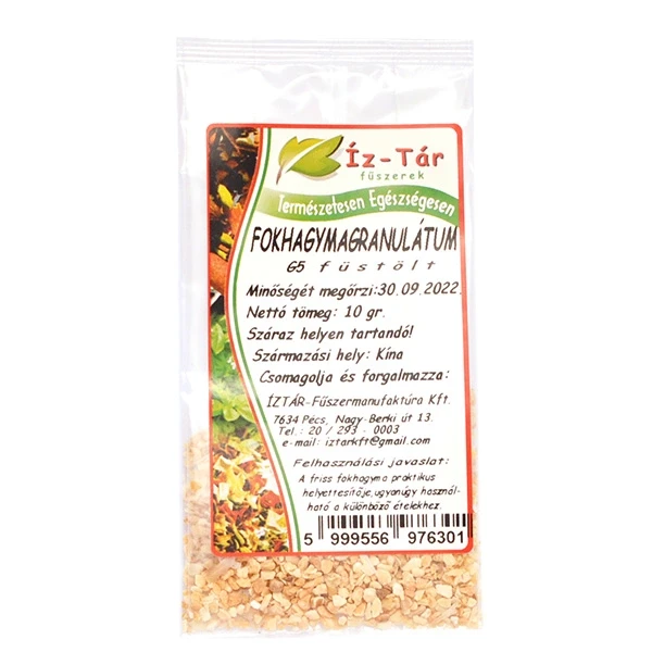 Íz Tár füstölt fokhagymagranulátum 10g