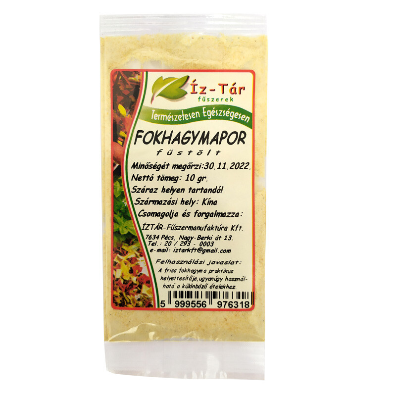 Íz Tár fokhagymapor füstölt 10g