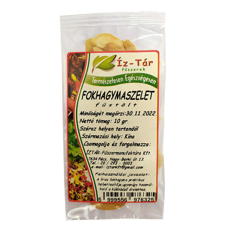 Íz Tár fokhagymaszelet füstölt 10g