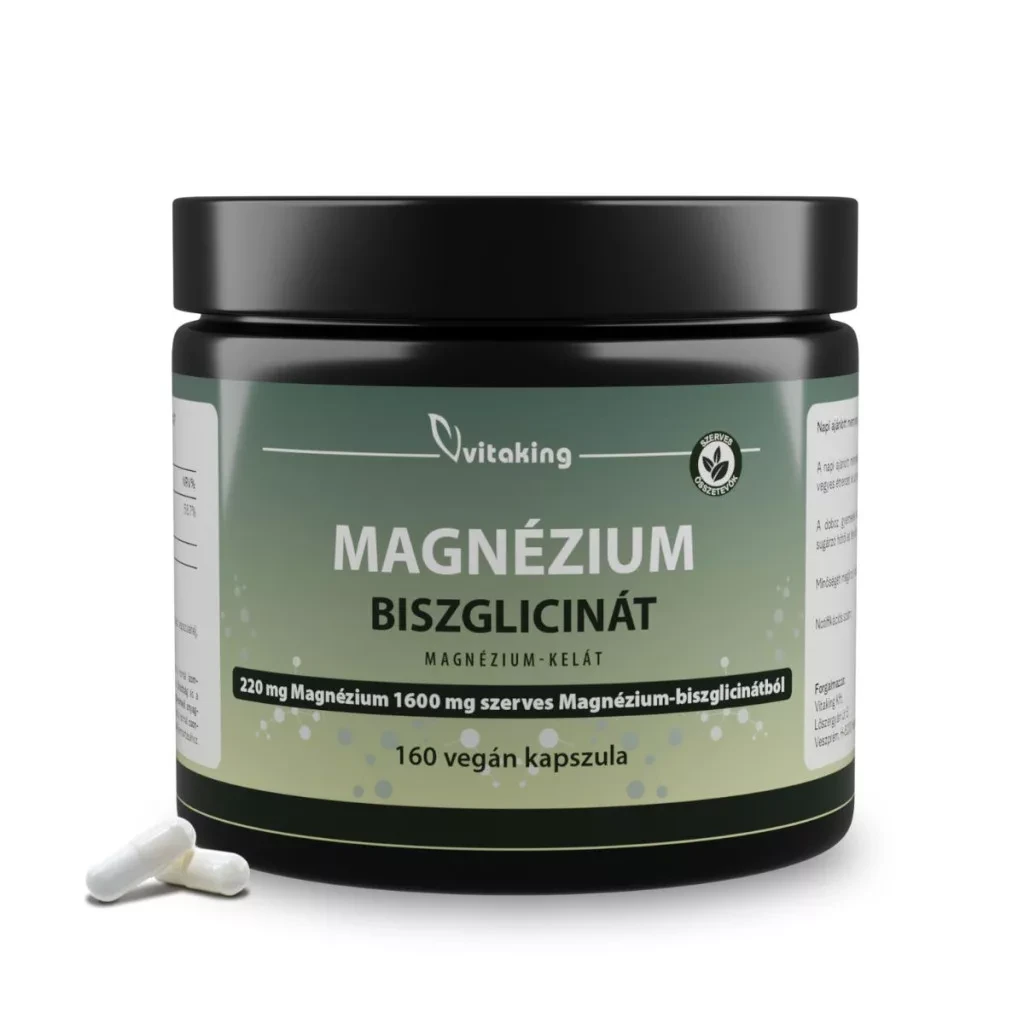 Vitaking Magnézium-biszglicinát vegán kapszula 160 db
