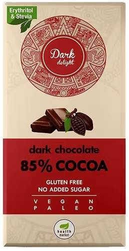 Health Market Dark Delight étcsokoládé 80g