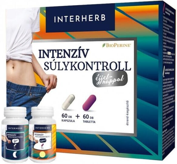 Interherb Intenzív SÚLYKONTROLL 2x60 db fogyókúrás kapszula és tabletta