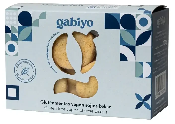 Gabiyo Gluténmentes keksz - Sajt ízű vegán (hozzáadott cukor nélkül) 100g