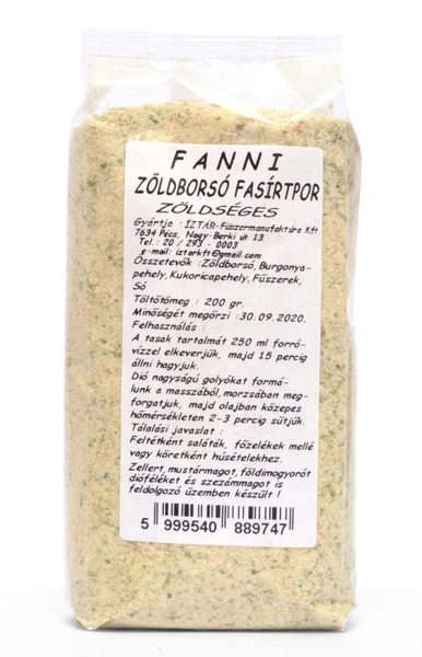 Íz Tár zöldborsó alapú fasírtpor zöldséges ízesítéssel 200g