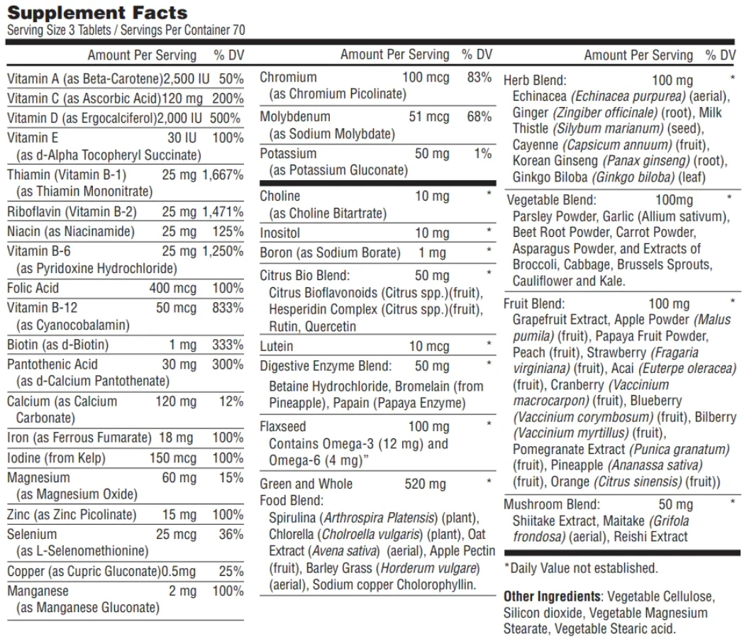 NV All-In-One Green Multi tabletta 210db