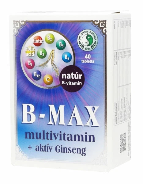 Dr. Chen B-Max Multivitamin + Aktív Ginseng tabletta 40db