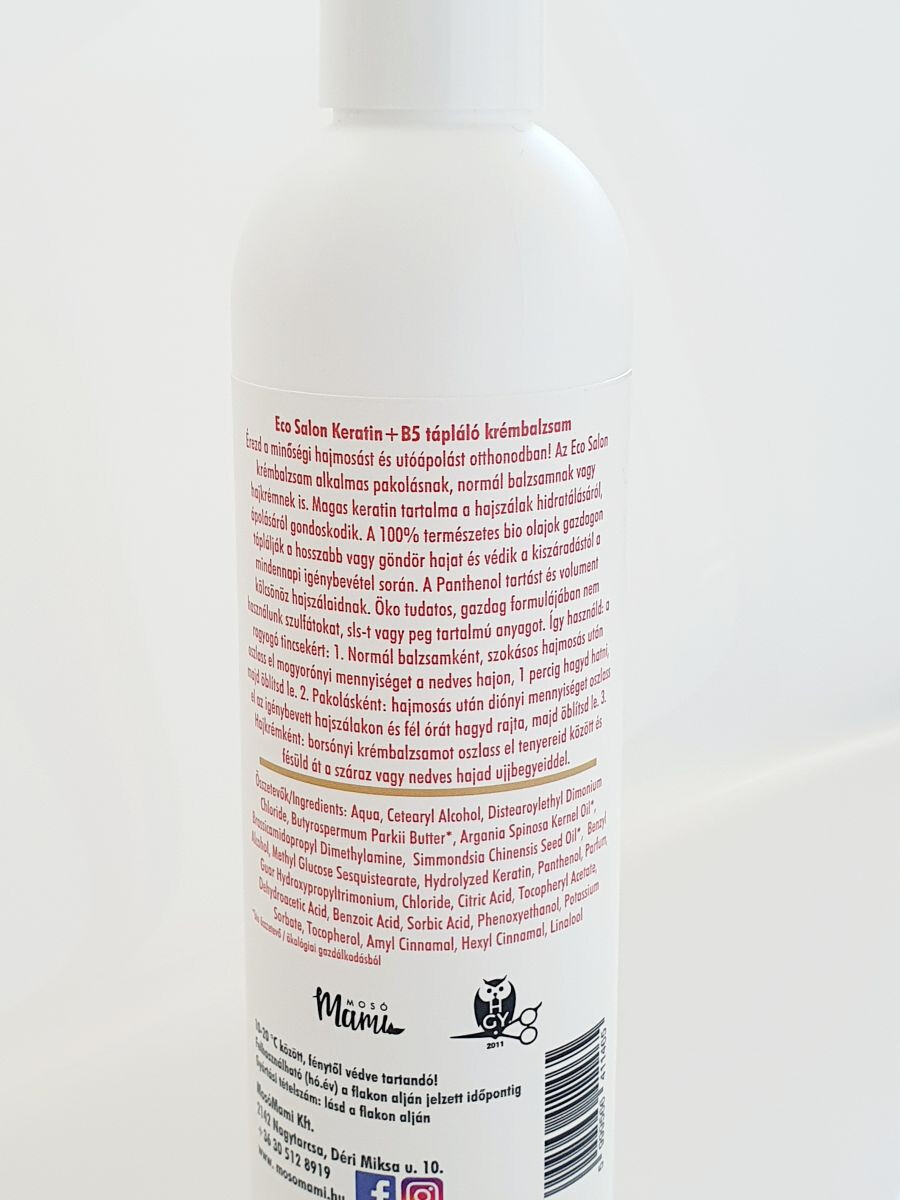 Eco-Salon Keratin+B5 hajbalzsam krém 250ml