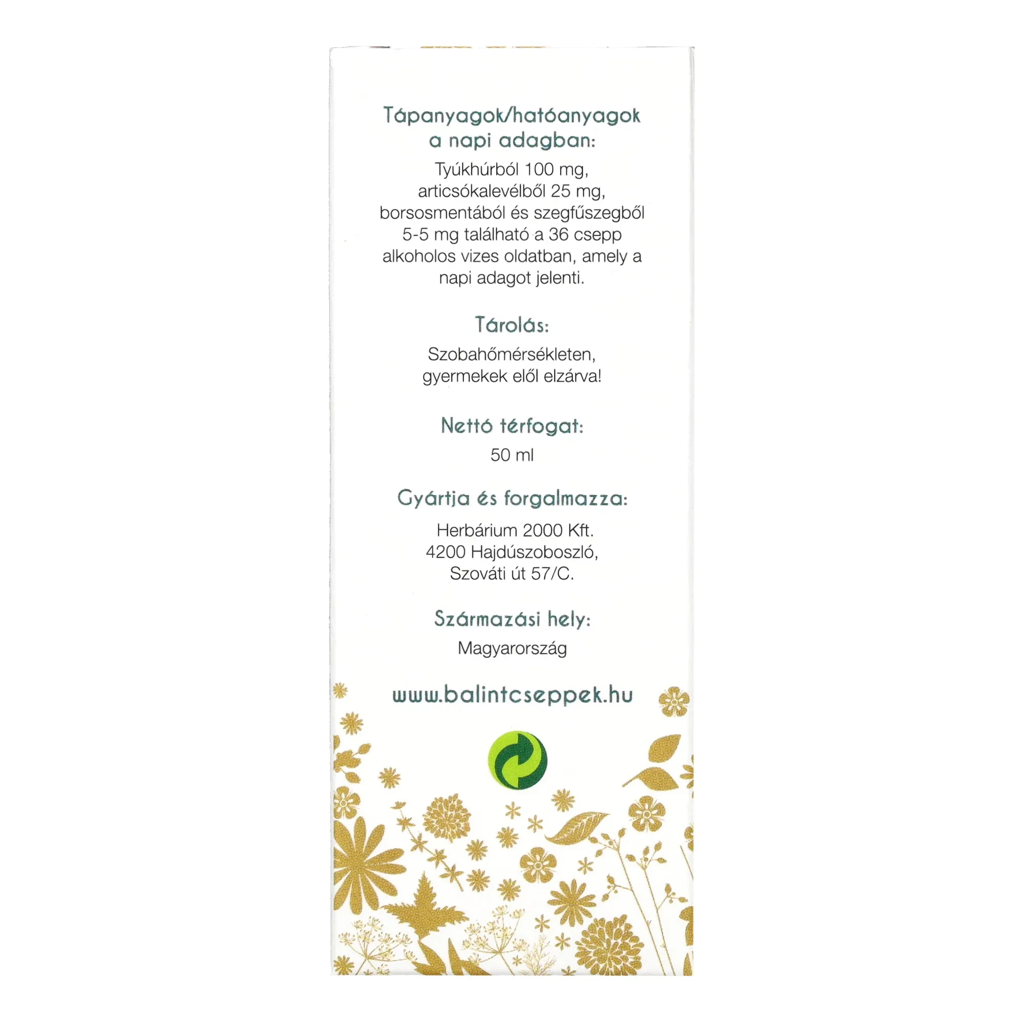 Bálint tyúkhúr csepp 50ml