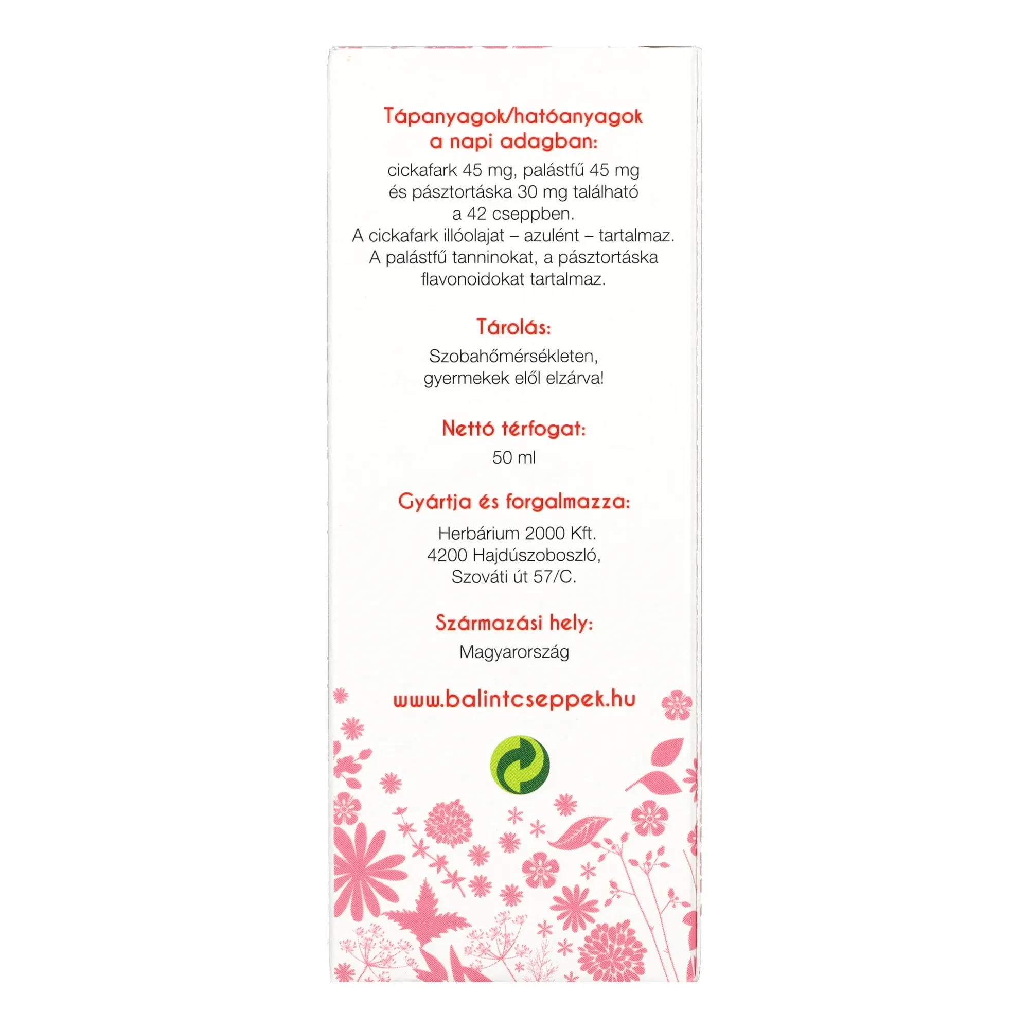 Bálint Vénusz csepp 50ml