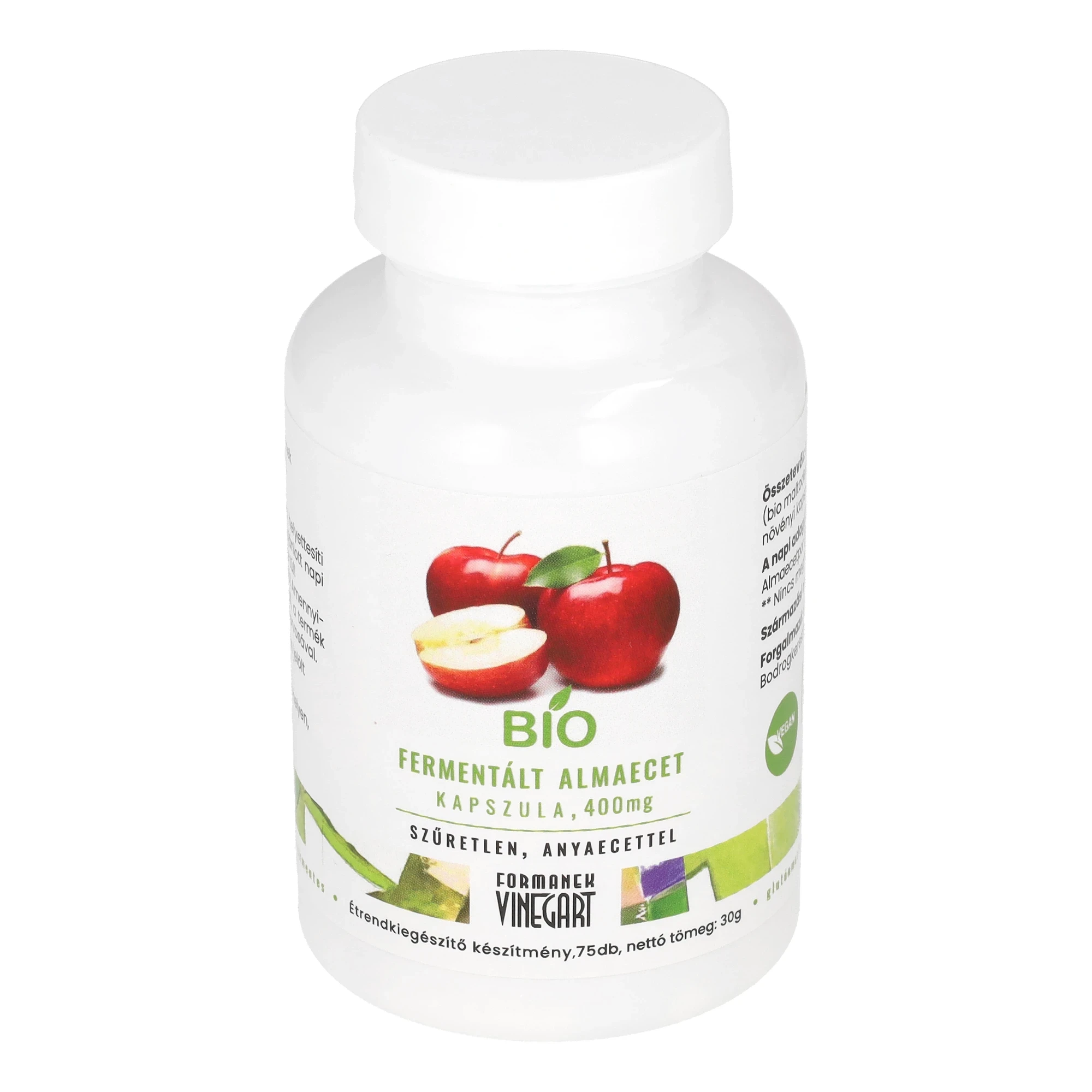 BIO Feremntált Almaecet kapszula, 400mg (30g)