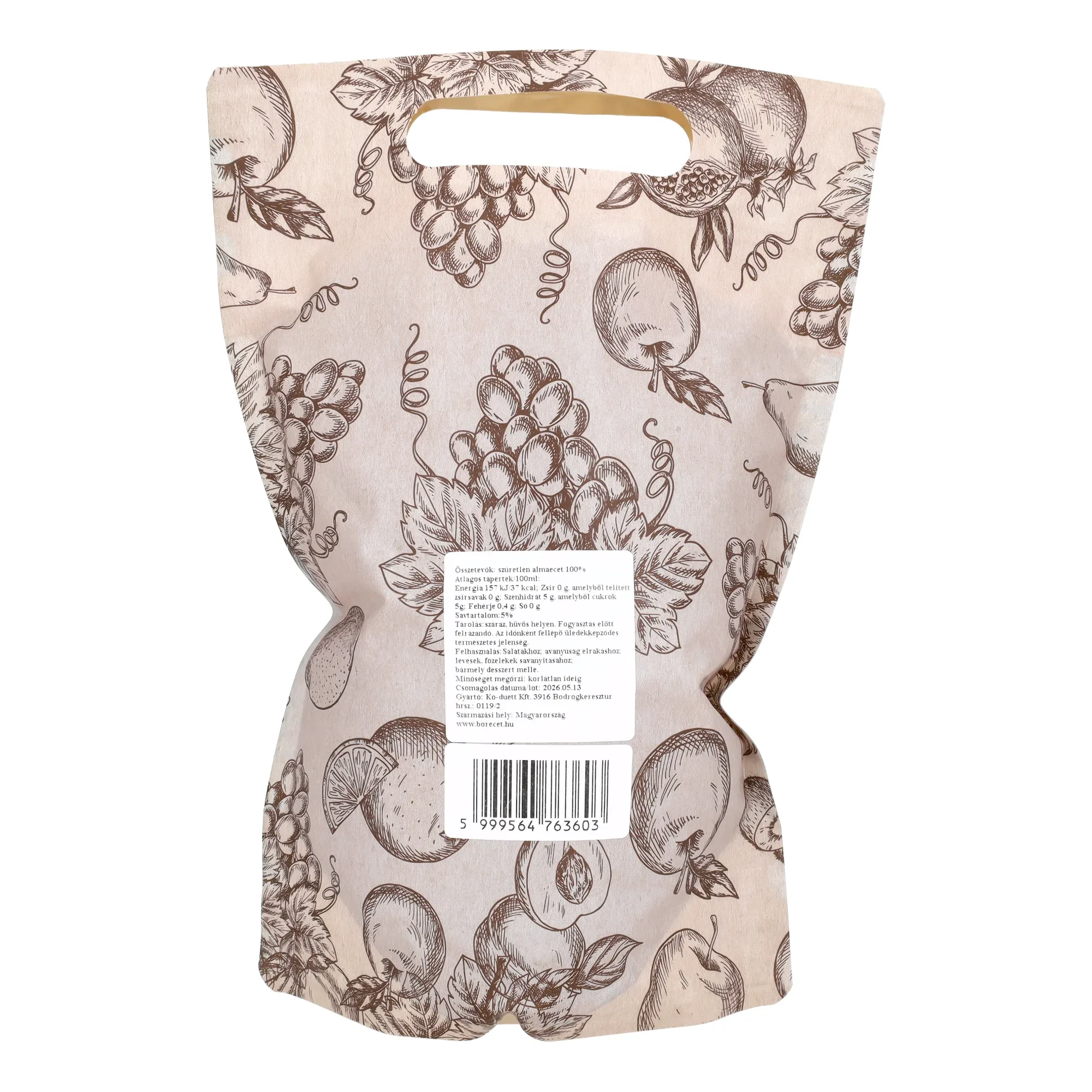 Almaecet - Szűretlen almaecet 1500ml