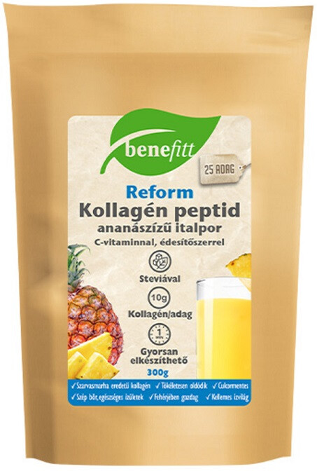 BENEFITT Reform Kollagén italpor, ananász ízű 300 g
