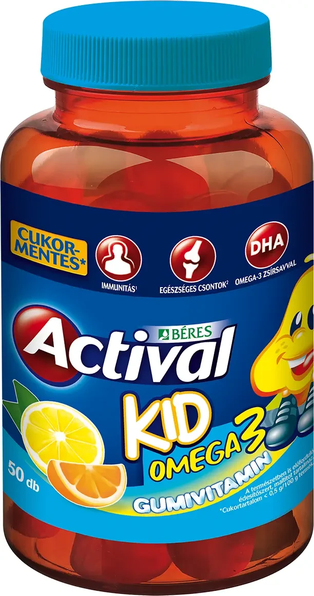 Béres Actival Kid Omega-3 gumitabletta 50db