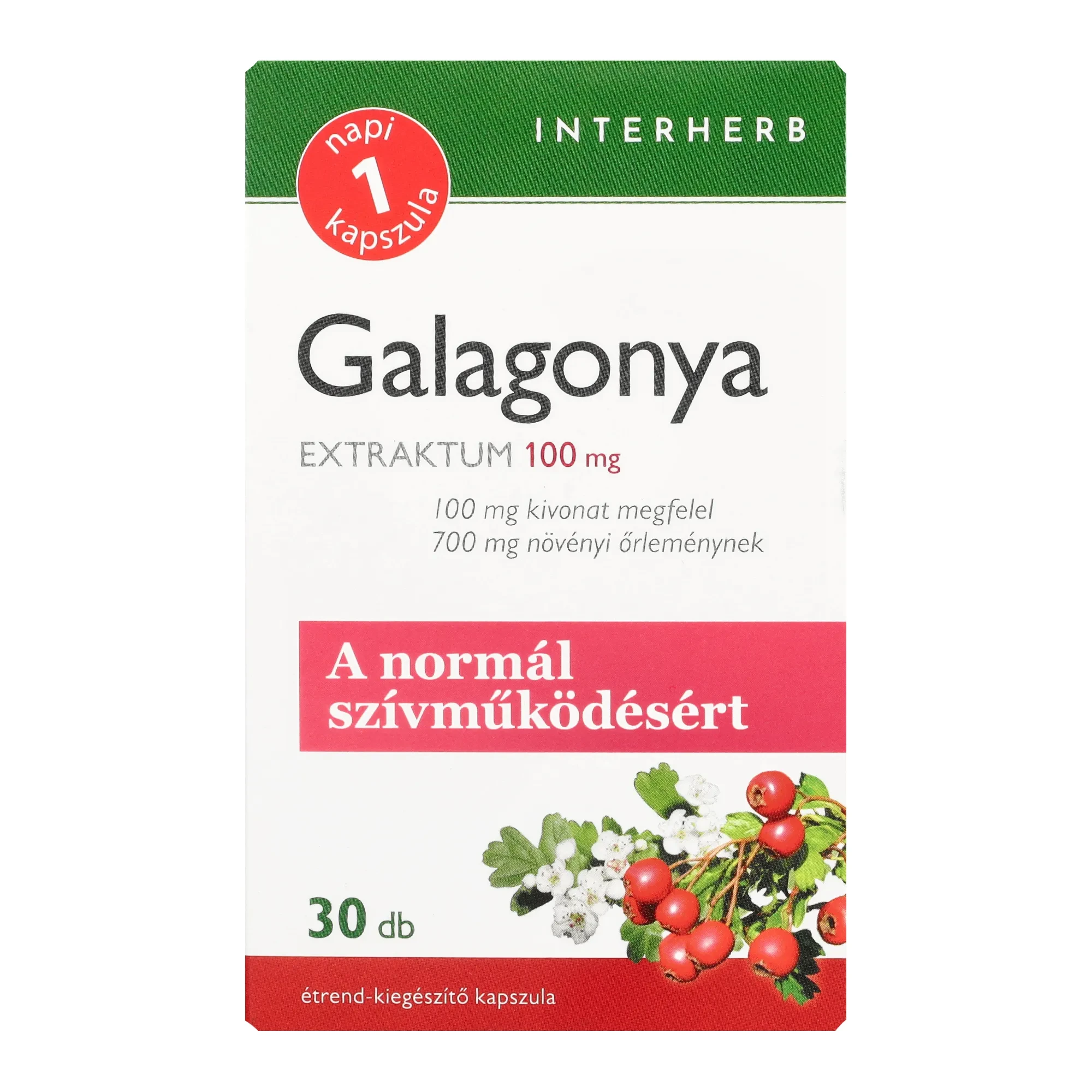 Interherb NAPI1 Galagonya Extraktum 30 db