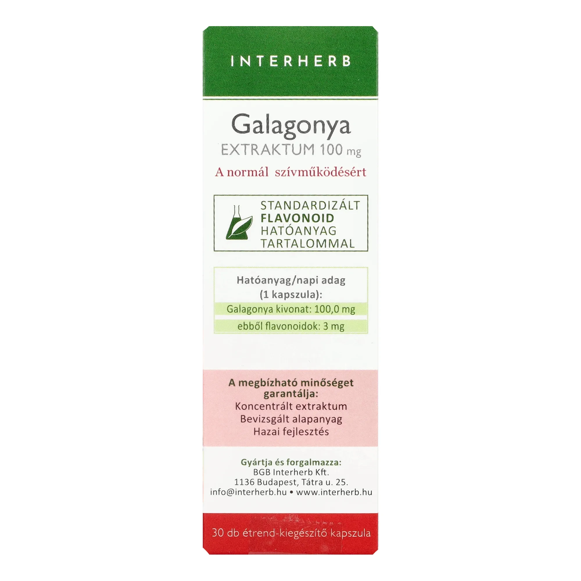Interherb NAPI1 Galagonya Extraktum 30 db