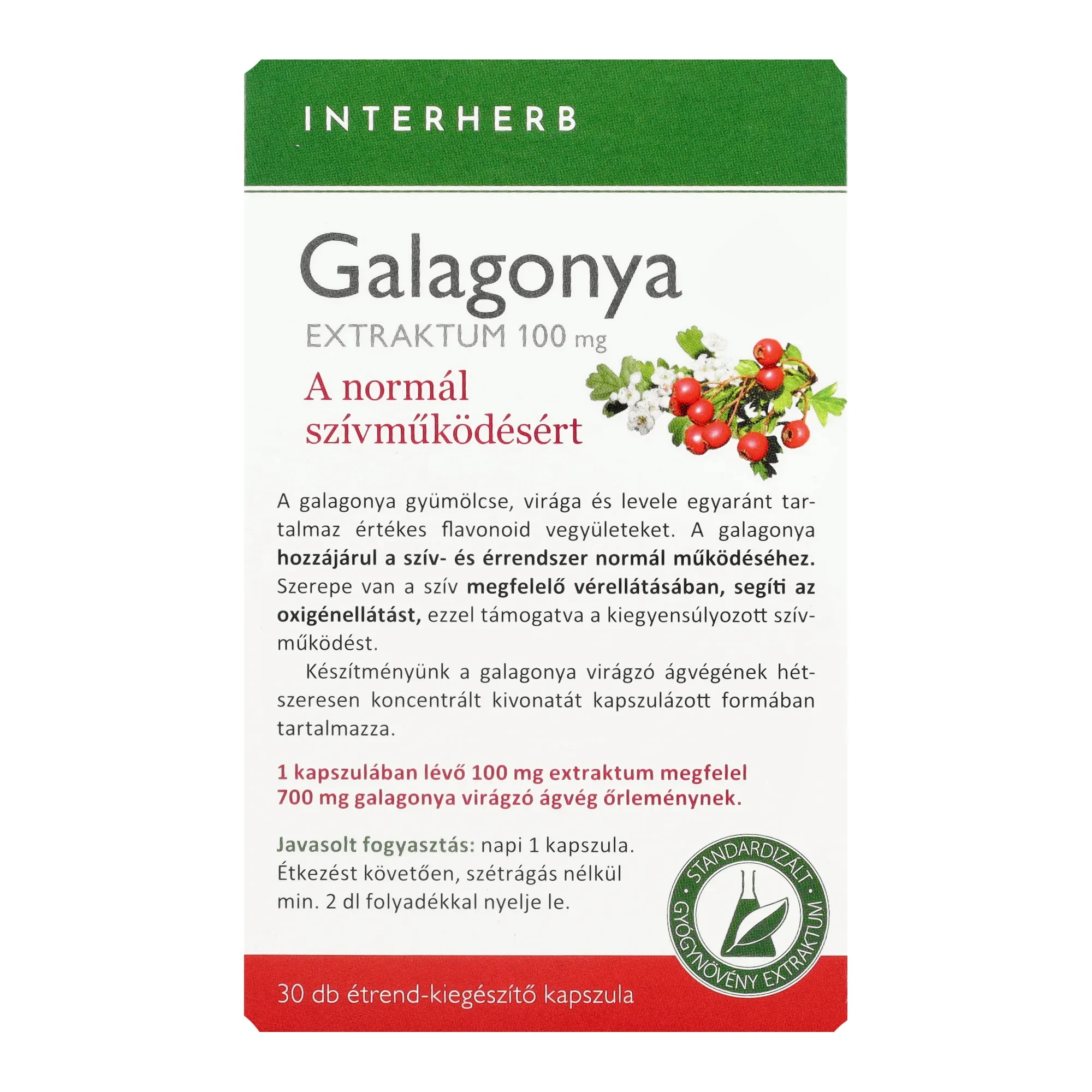 Interherb NAPI1 Galagonya Extraktum 30 db