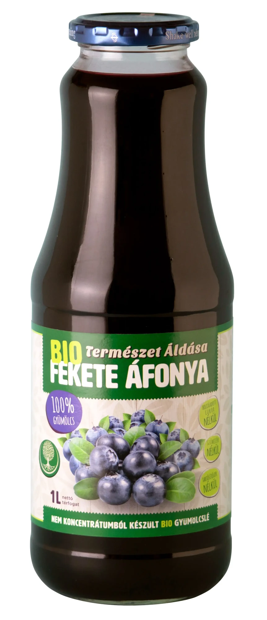 Természet Áldása BIO Fekete áfonyalé 100 % 1 liter
