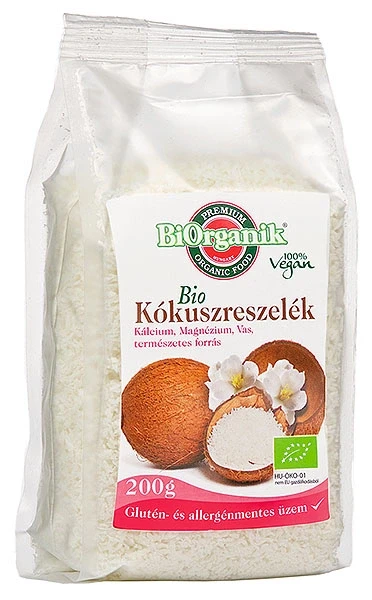 Bio Kókuszreszelék 200 g (Biorganik)