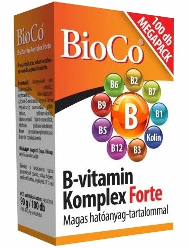 BioCo B-vitamin komplex Forte 100db