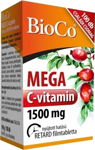 BioCo MEGA C-vitamin 1500 mg filmtabletta 100db