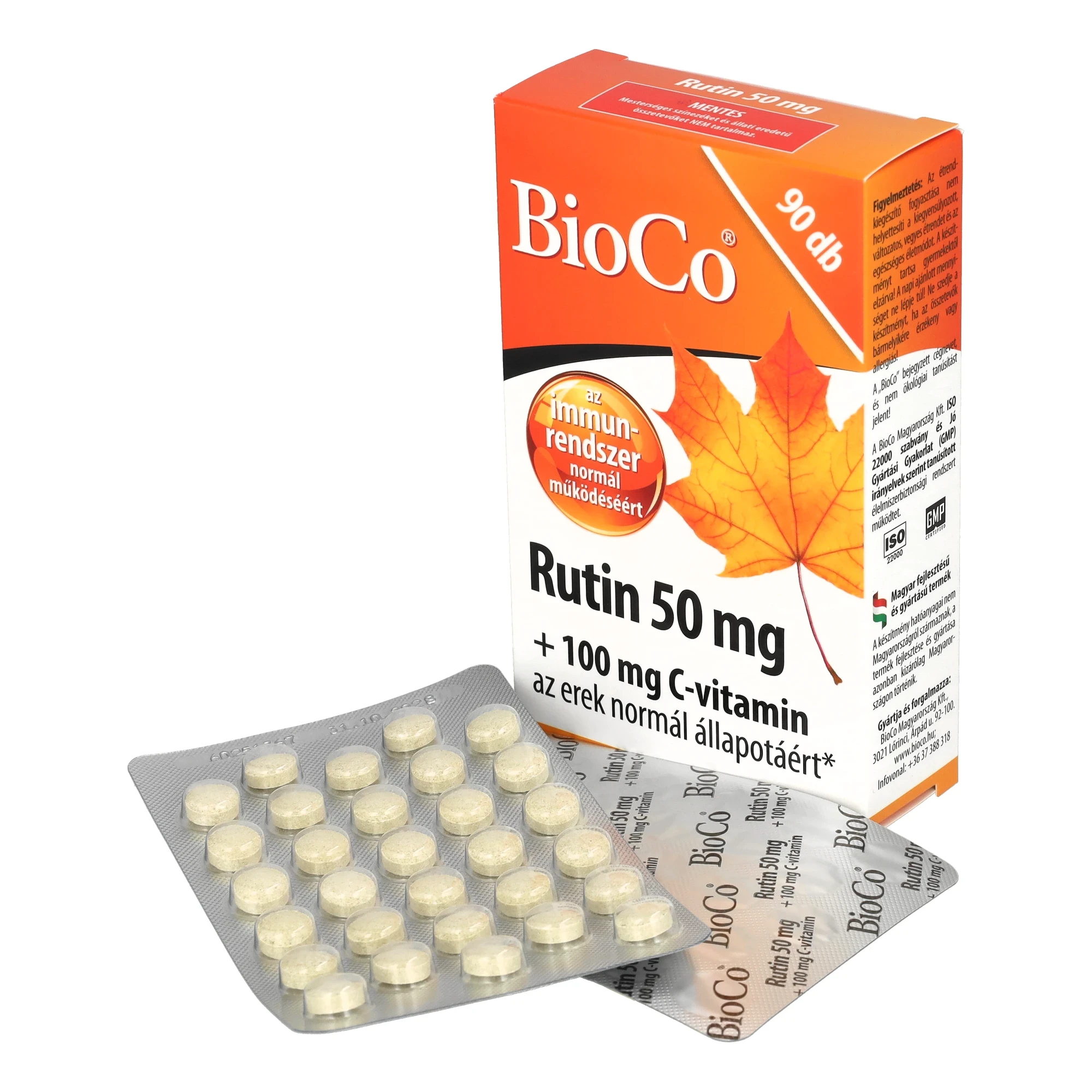 BioCo Rutin 50mg + 100 mg C-vitamin