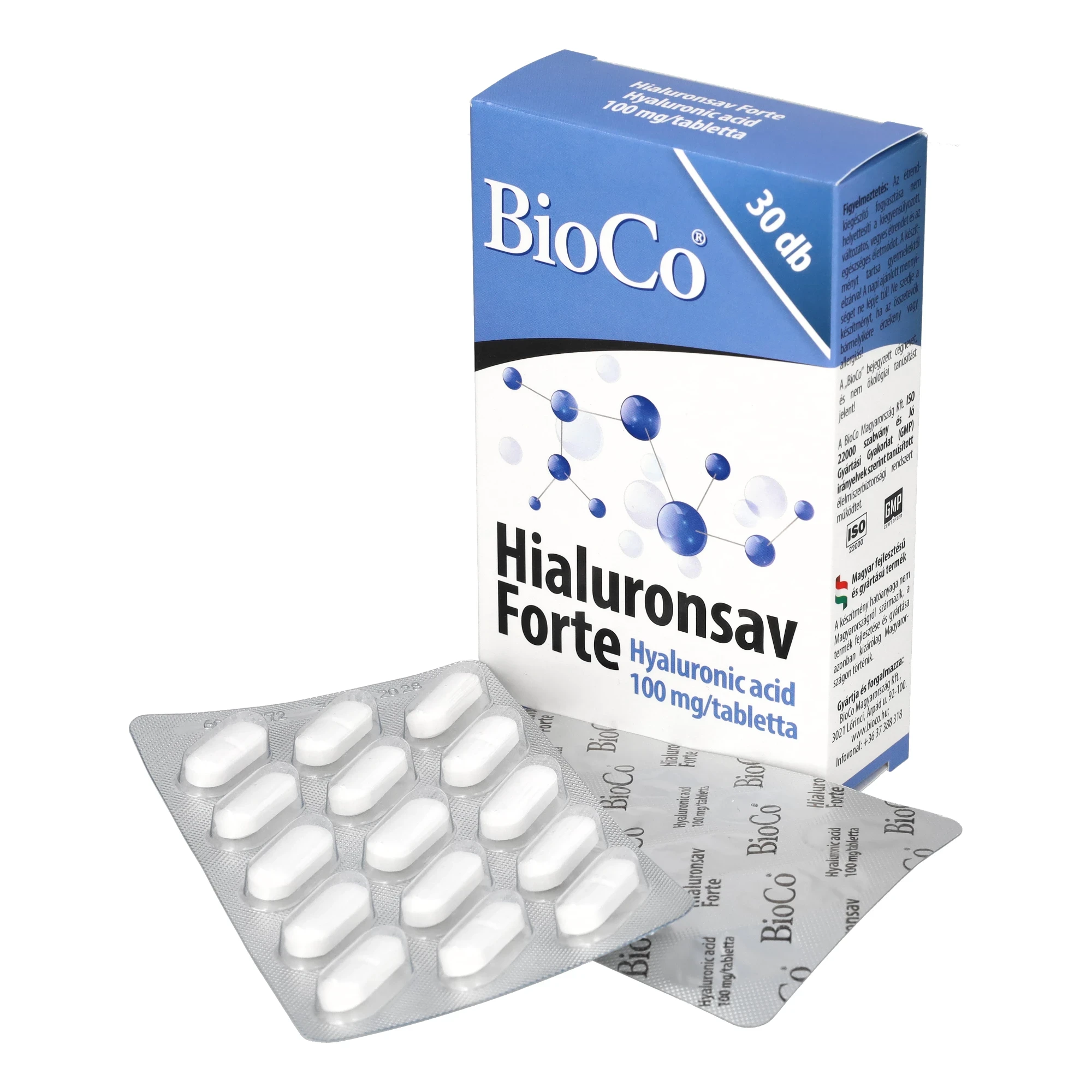 BioCo Hialuronsav Forte 30db
