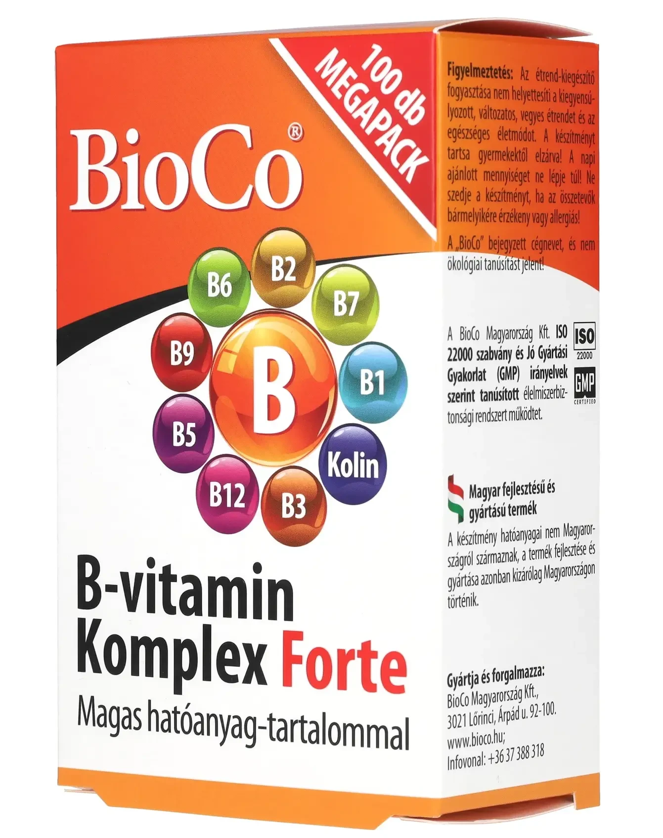 BioCo B-vitamin komplex Forte 100db