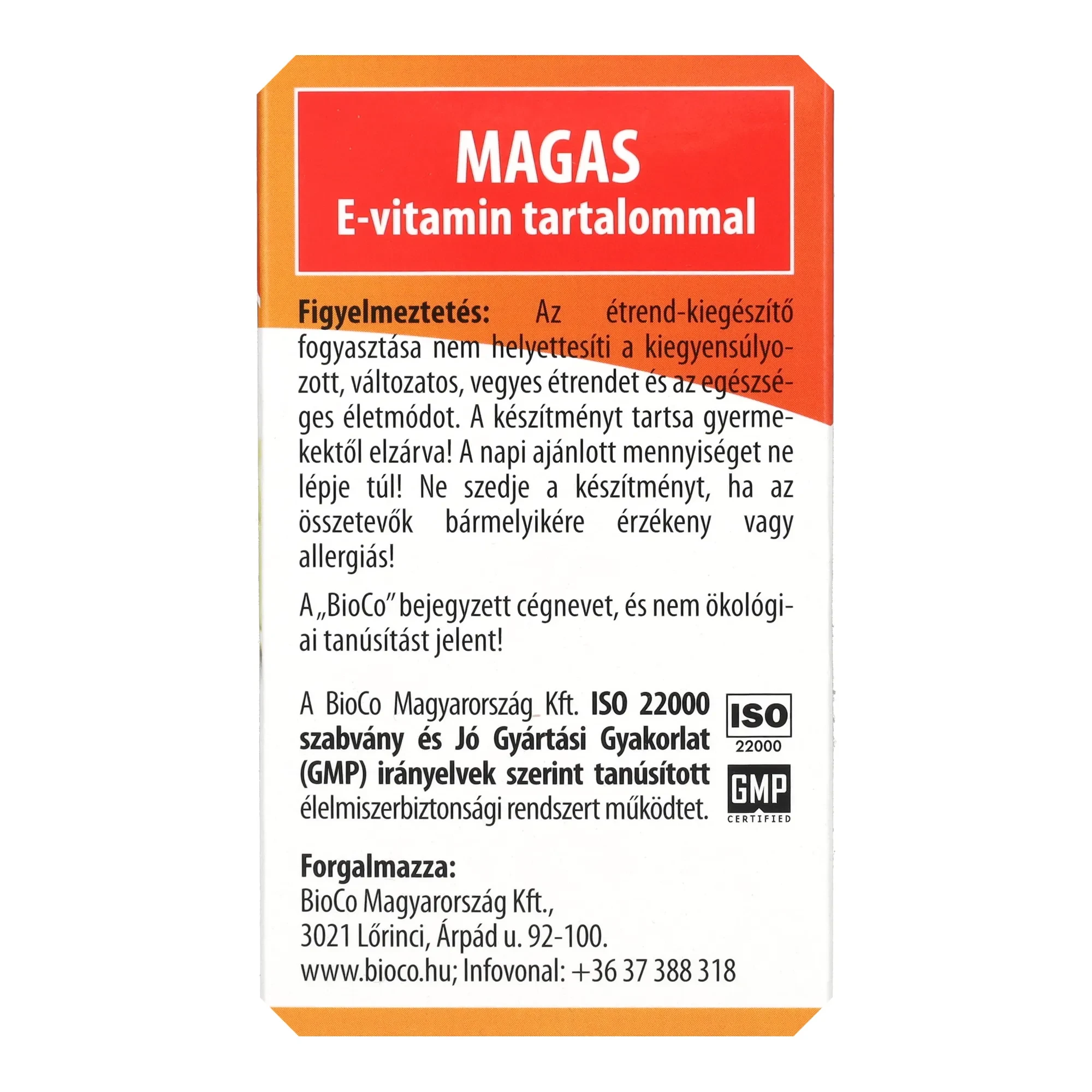 BioCo E vitamin 60db 400IU